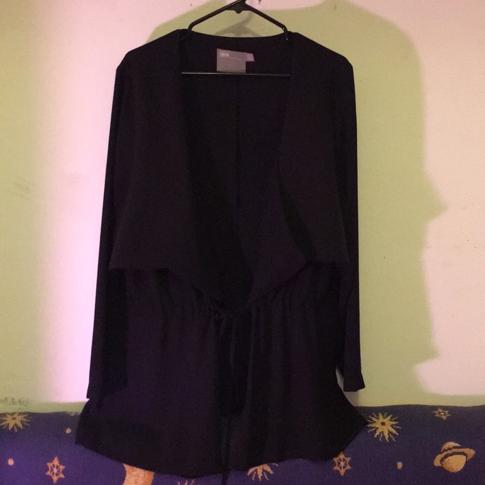 ASOS Curve black tie jacket